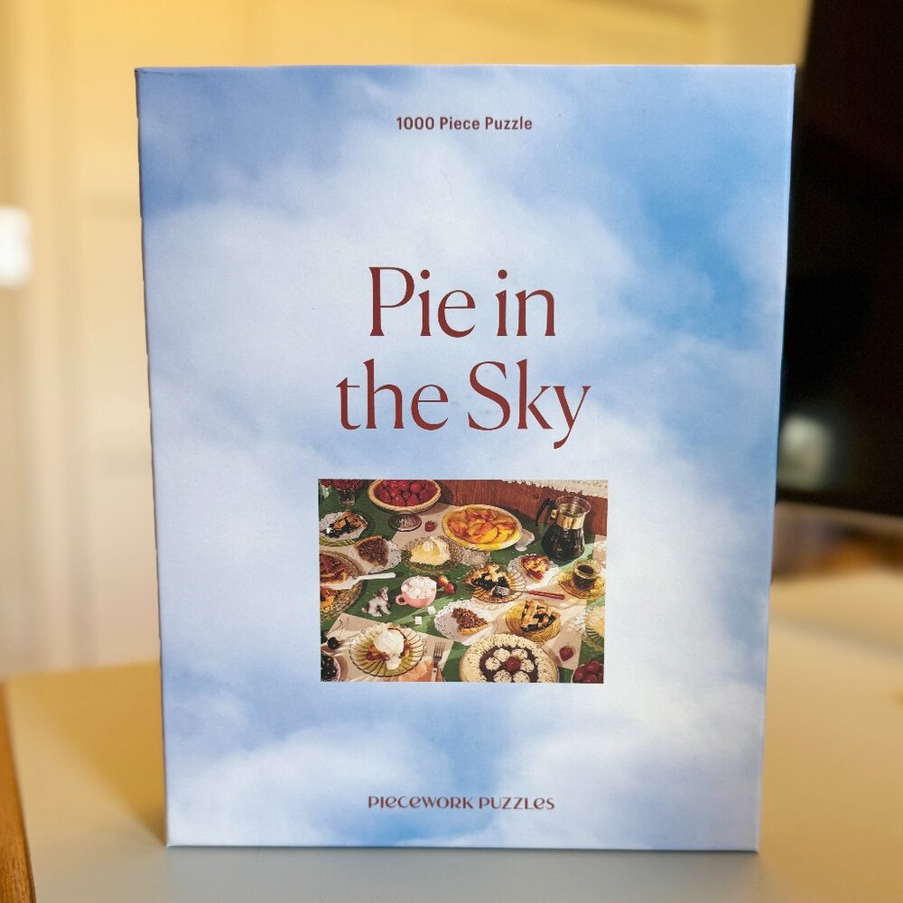 Piecework Puzzles “Pie in the Sky” 1000 Piece Jigsaw Puzzle–COMPLETE!